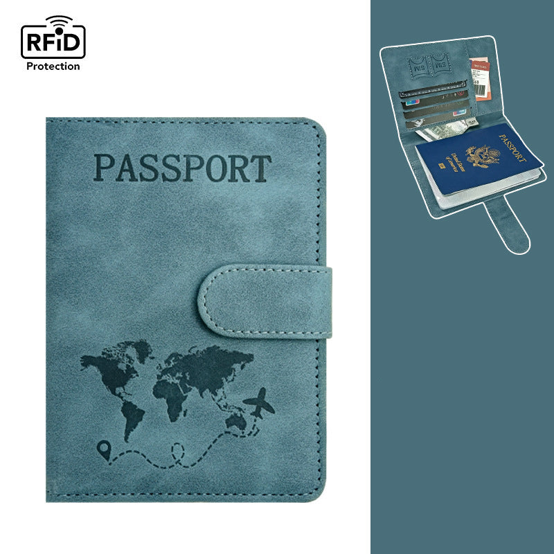 محفظة جلدية أنيقة — حماية RFID وتصميم عملي