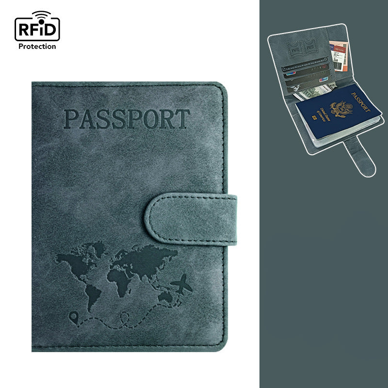 محفظة جلدية أنيقة — حماية RFID وتصميم عملي