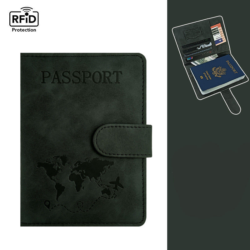 محفظة جلدية أنيقة — حماية RFID وتصميم عملي
