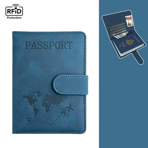 محفظة جلدية أنيقة — حماية RFID وتصميم عملي