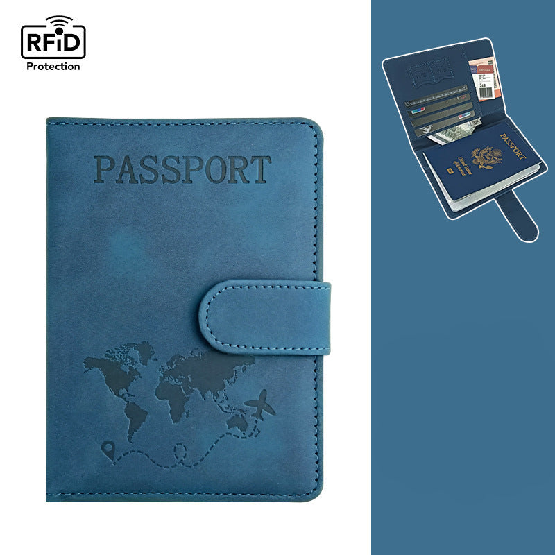 محفظة جلدية أنيقة — حماية RFID وتصميم عملي